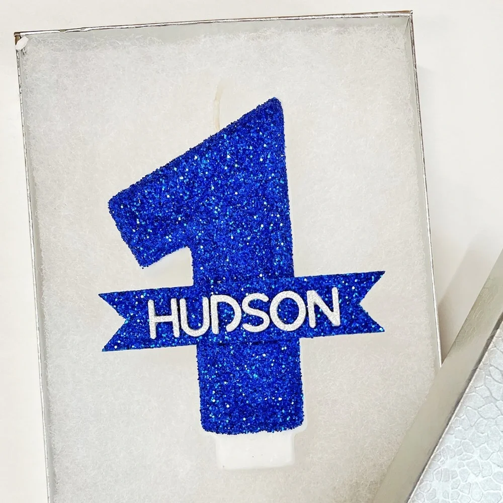 New! Personalized Name Candle Number Customized Birthday Candle Cake Topper Gift